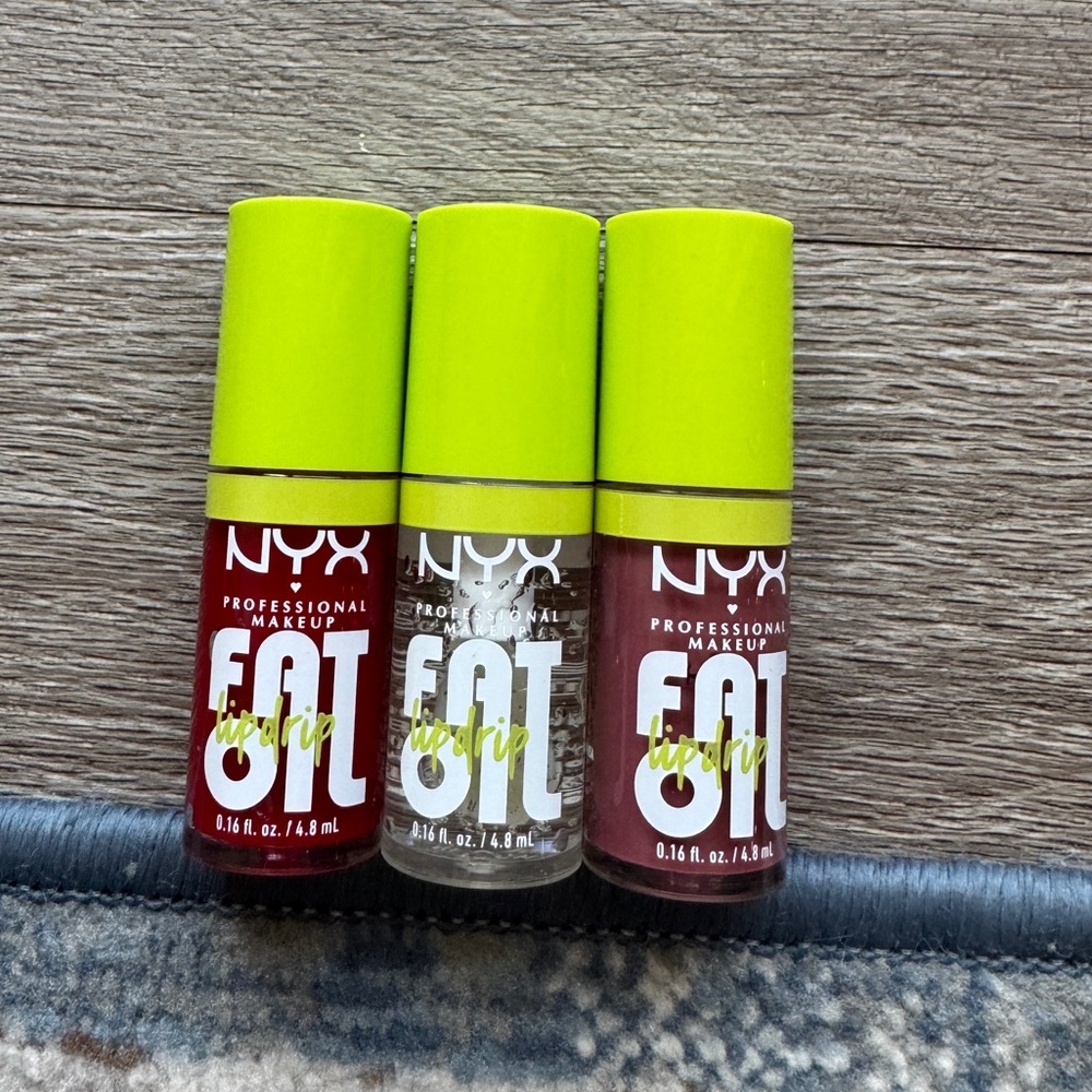 NYX Fat Oil Lip Drip Vegan Lip Oil SET of 3